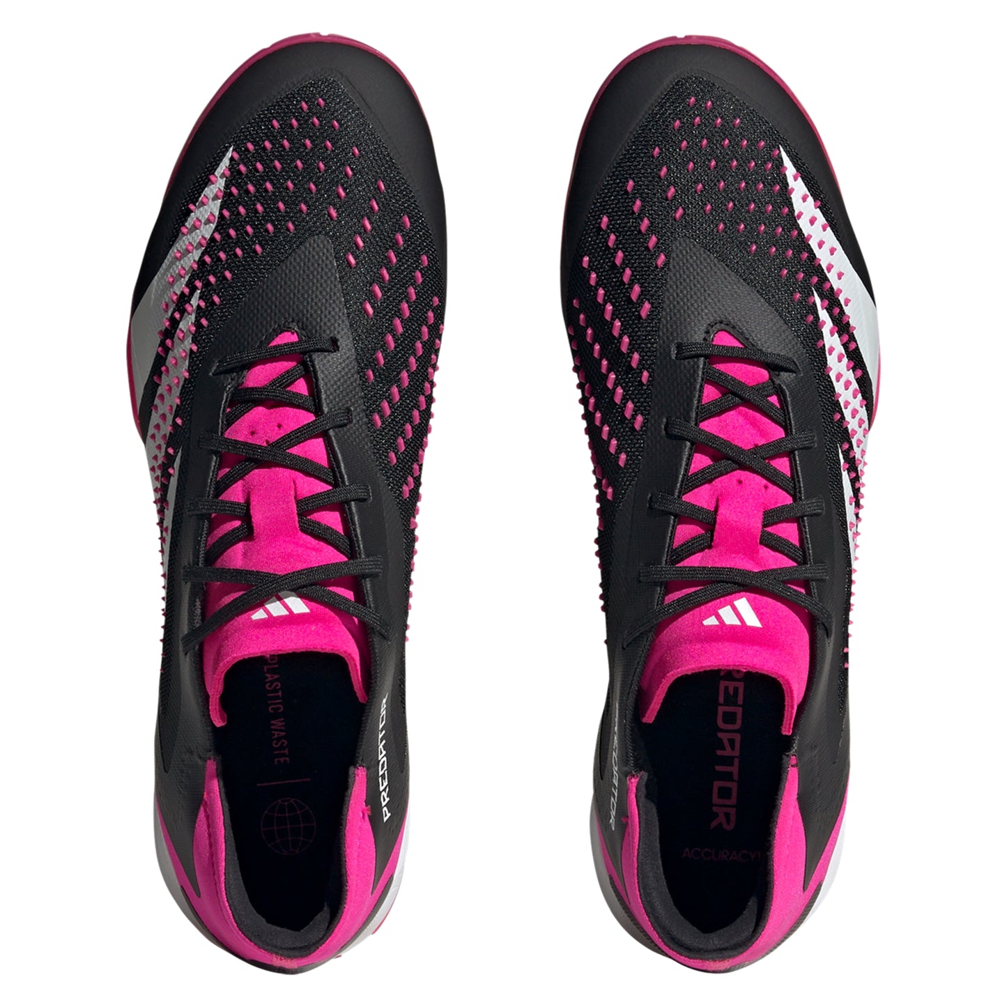 adidas Predator Accuracy.1 IN Indoor Shoes - Core Black / Cloud White / Team Shock Pink 2