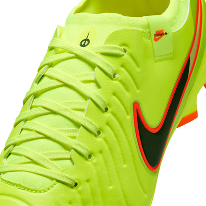 Nike Tiempo Legend 10 Pro FG Firm Ground Soccer Cleat- Volt/ Black