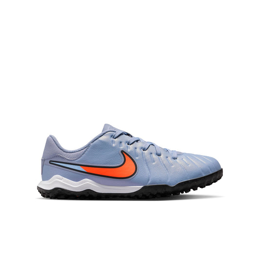 Nike Junior Tiempo Legend 10 Academy TF Turf Soccer Shoes - Blue Eclipse/Black