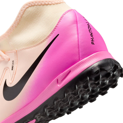 Nike Phantom Luna II Academy TF Turf Soccer Shoes - Crimson Tint/Black-Pink Blast