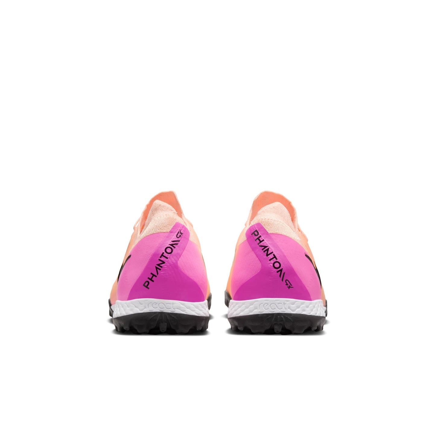 Nike React Phantom GX II Pro TF Turf Soccer Shoes - Crimson Tint/ Black-Pink/Tint