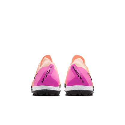 Nike React Phantom GX II Pro TF Turf Soccer Shoes - Crimson Tint/ Black-Pink/Tint