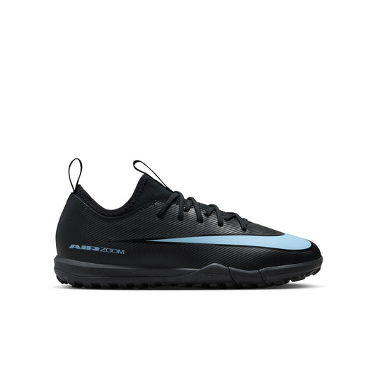 Nike Junior Vapor 16 Academy TF Turf Soccer Shoes -Black/Ice Blue