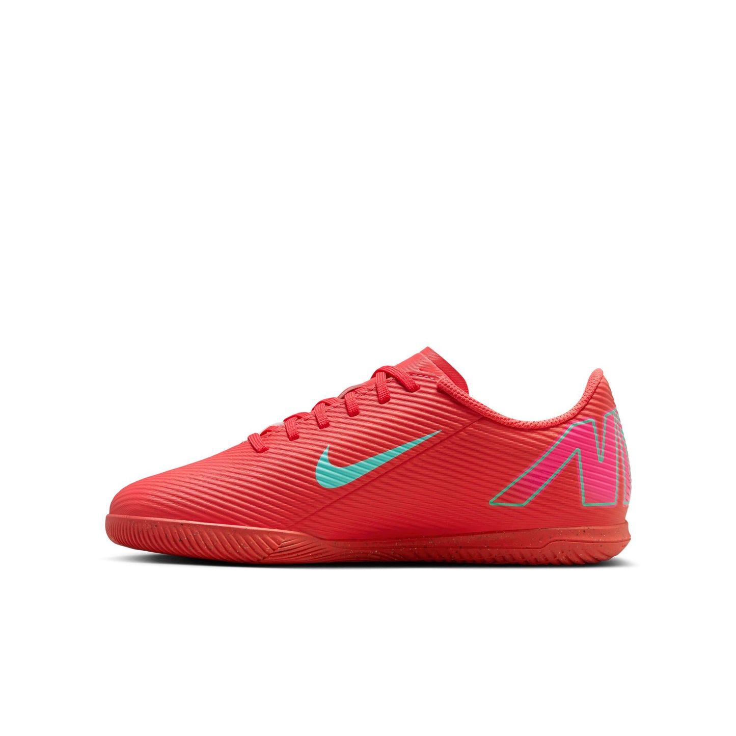 Nike Junior Vapor 16 Club IC Indoor Shoes - Ember Glow/Aurora Green