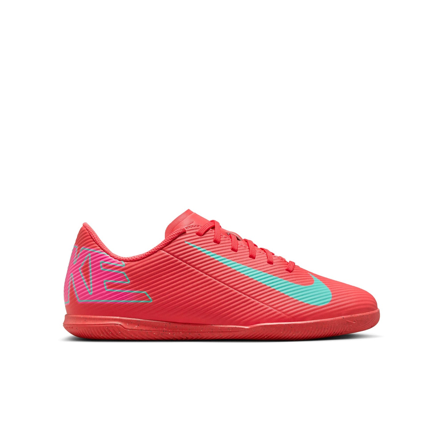 Nike Junior Vapor 16 Club IC Indoor Shoes - Ember Glow/Aurora Green