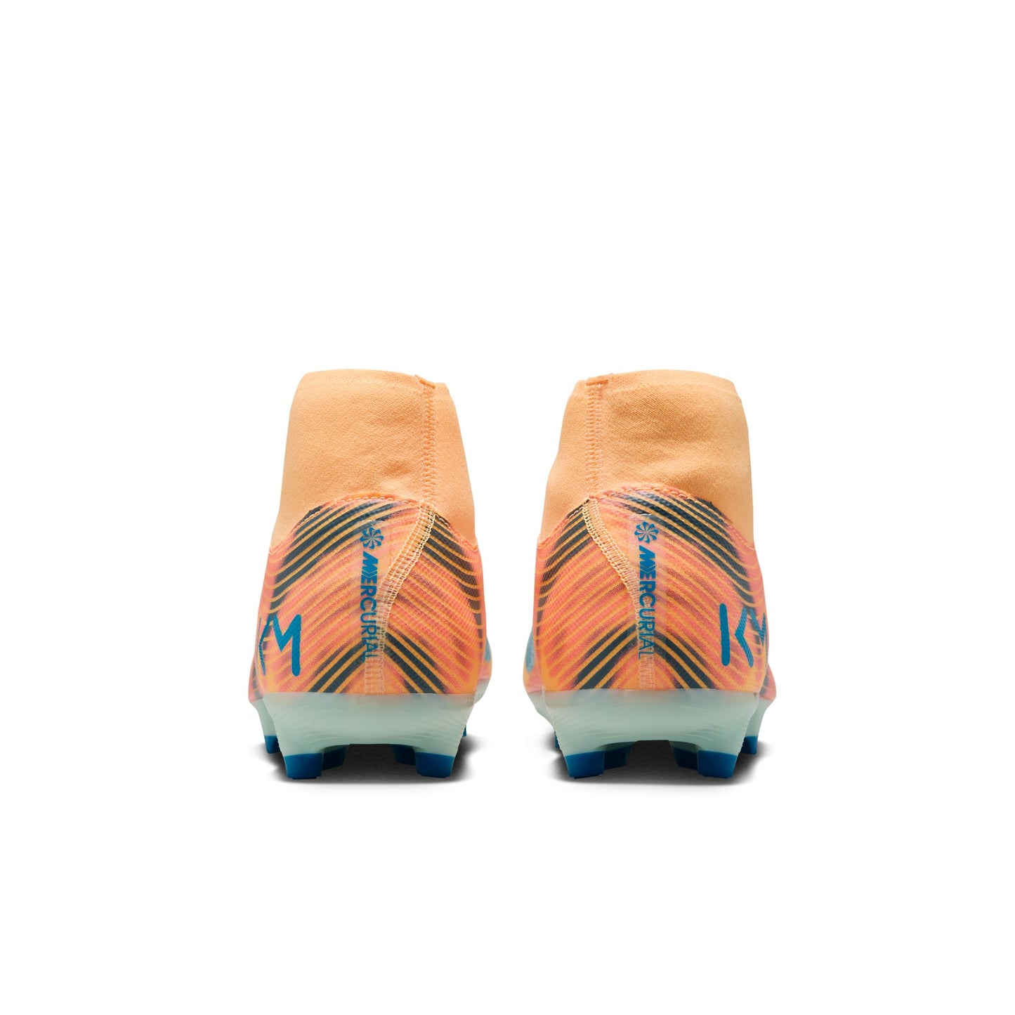 Nike Air Zoom Mercurial Superfly 10 Academy Kylian Mbappé FG Firm Ground Soccer Cleats - Melon Tint/Neo Turq Igloo