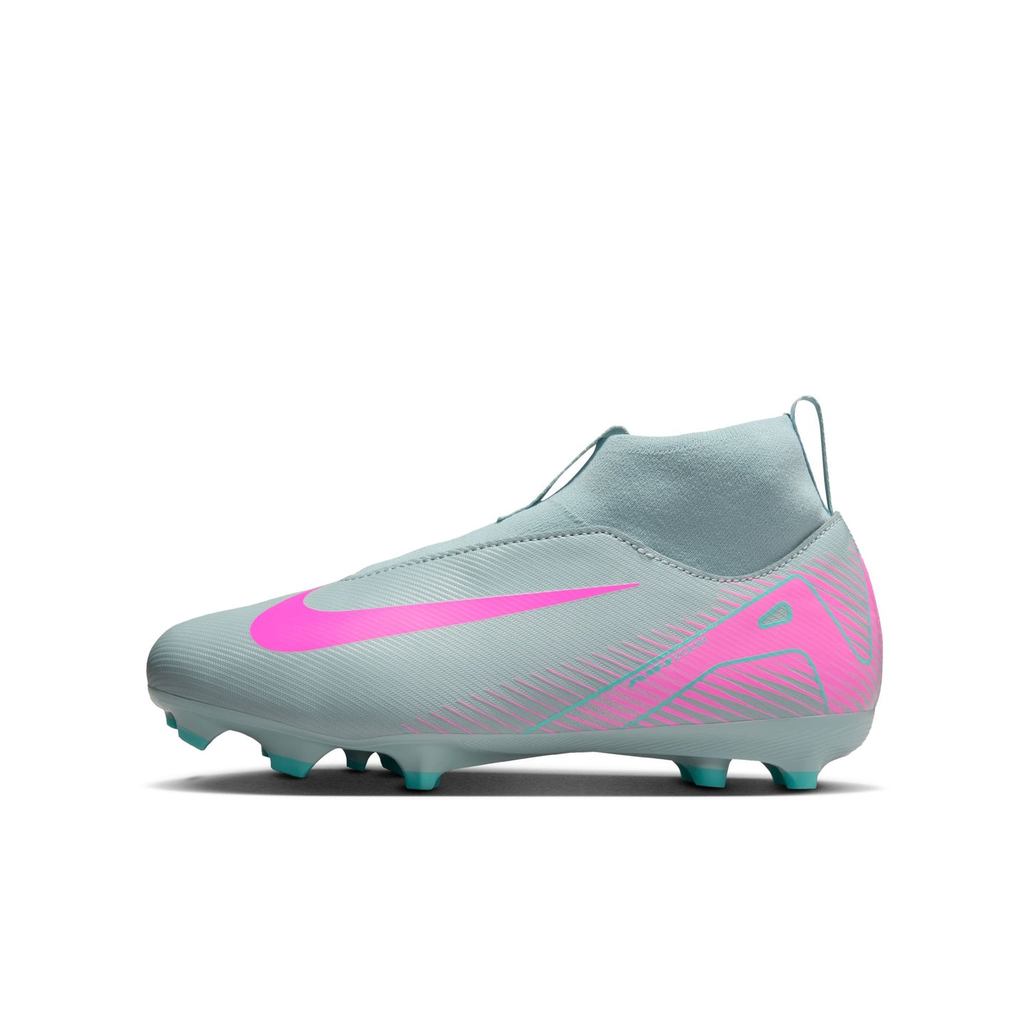 Nike Junior Zoom Superfly 10 Academy FG Firm Ground Shoes - Ocean Cube/ Pink Blast
