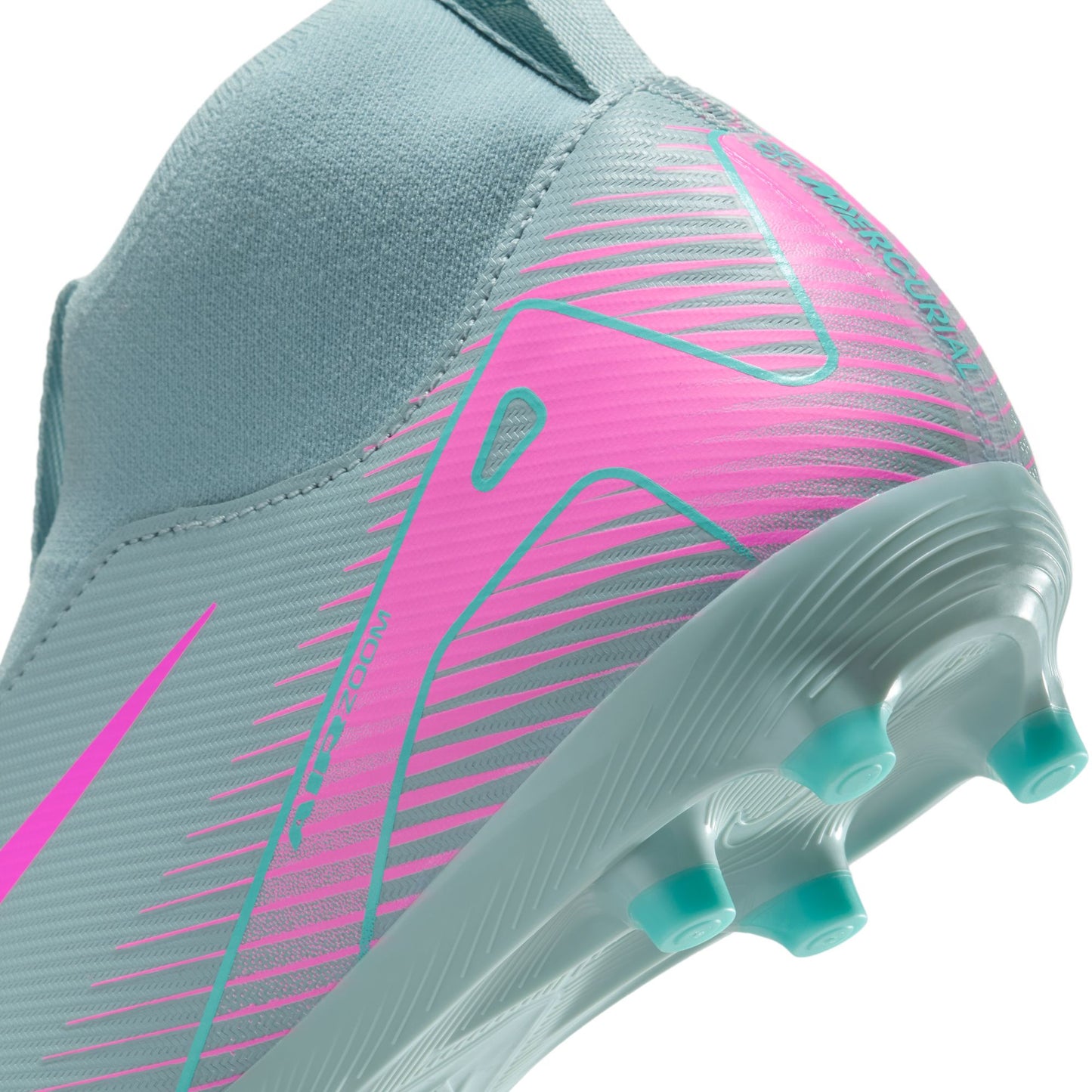 Nike Junior Zoom Superfly 10 Academy FG Firm Ground Shoes - Ocean Cube/ Pink Blast