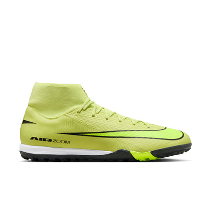 Nike Air Zoom Mercurial Superfly 10 Academy TF Turf Soccer Shoes - Limelight/Volt-Hyper Crimson