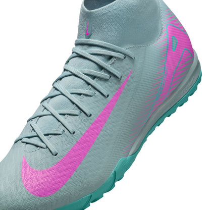 Nike Air Zoom Mercurial Superfly 10 Academy TF Turf Soccer Shoes - Ocean Cube/Pink Blast
