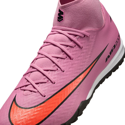 Nike Air Zoom Mercurial Superfly 10 Academy TF Turf Soccer Shoes - Magic Flamingo/ Black Total Crimson