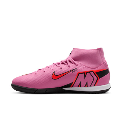Nike Air Zoom Mercurial Superfly 10 Academy IC Indoor Soccer Shoes - Magic Flamingo/ Black Total Crimson