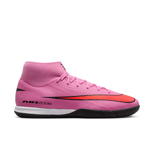 Nike Air Zoom Mercurial Superfly 10 Academy IC Indoor Soccer Shoes - Magic Flamingo/ Black Total Crimson