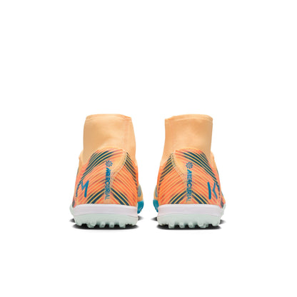Nike Air Zoom Mercurial Superfly 10 Academy Kylian Mbappé TF Turf Soccer Shoes - Melon Tint/Neo Turq Igloo