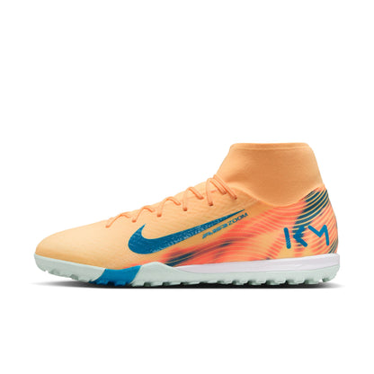 Nike Air Zoom Mercurial Superfly 10 Academy Kylian Mbappé TF Turf Soccer Shoes - Melon Tint/Neo Turq Igloo