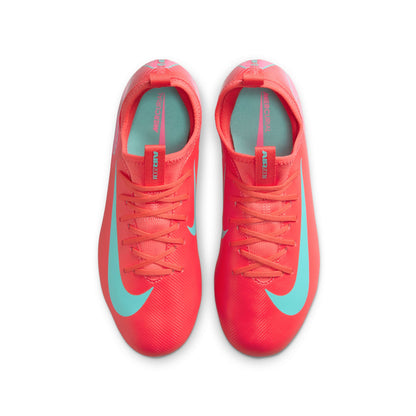 Nike Junior Vapor 16 Academy FG/MG Soccer Cleats - Ember Glow/Aurora Green