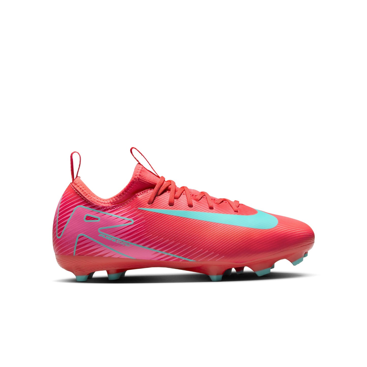 Nike Junior Vapor 16 Academy FG/MG Soccer Cleats - Ember Glow/Aurora Green
