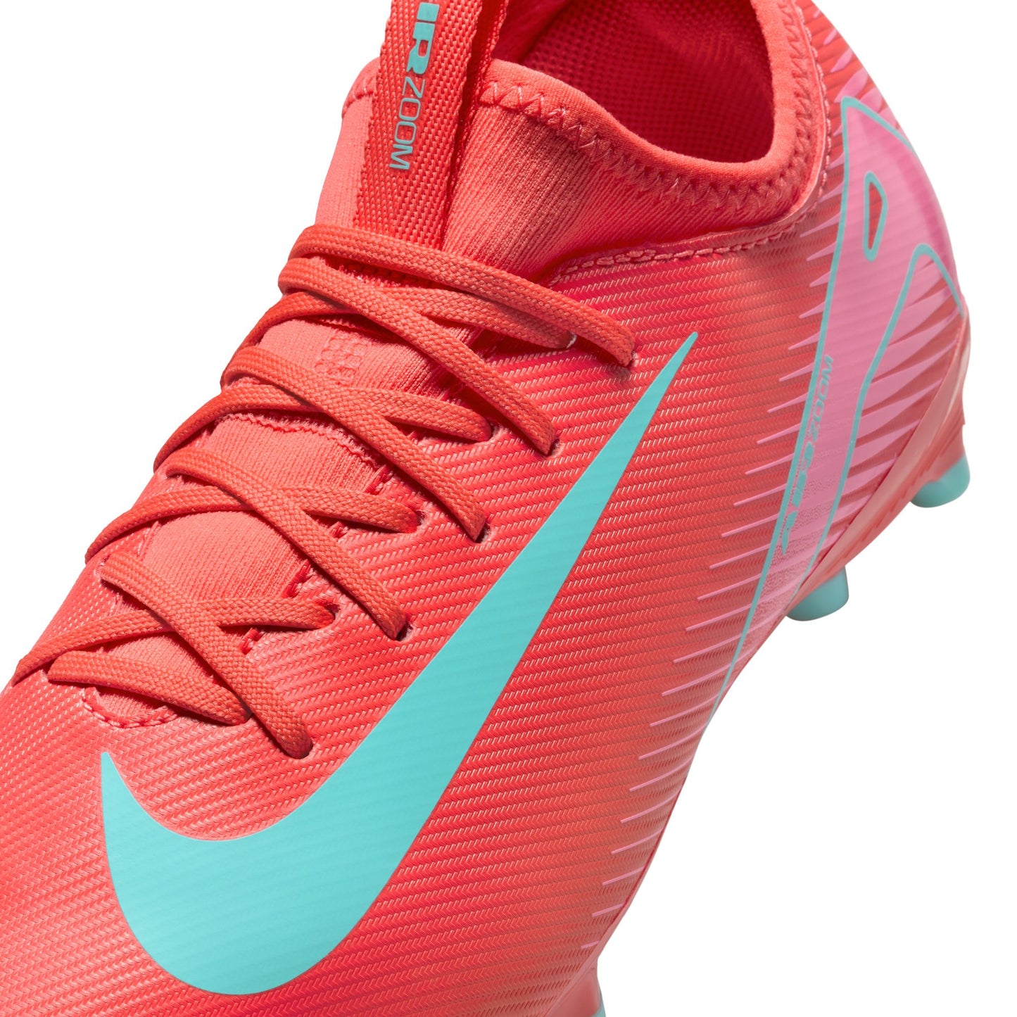 Nike Junior Vapor 16 Academy FG/MG Soccer Cleats - Ember Glow/Aurora Green