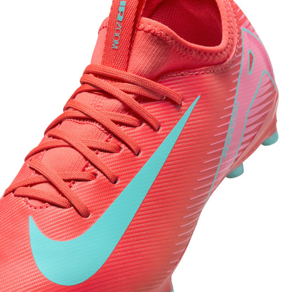 Nike Junior Vapor 16 Academy FG/MG Soccer Cleats - Ember Glow/Aurora Green