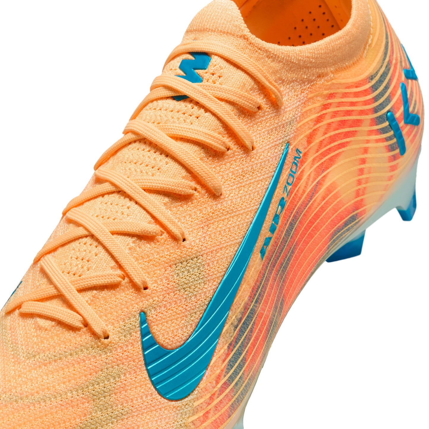 Nike Mercurial Vapor 16 Elite "Kylian Mbappé" FG Firm Ground Soccer Cleat- Melon Tint/Neo Turq-Igloo