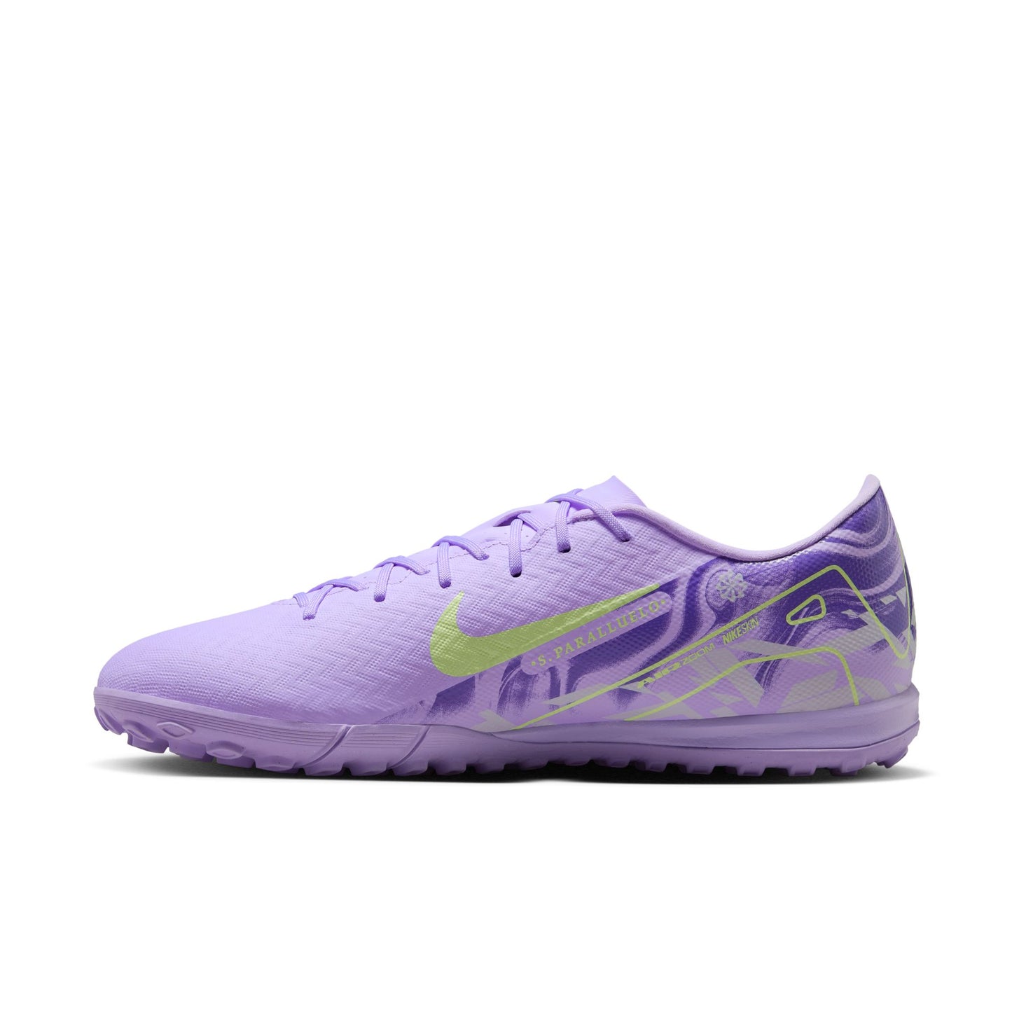 Nike Zoom Mercurial Vapor 16 Academy NU1 TF Turf Soccer Shoes- Purple Agate/ Barely Volt