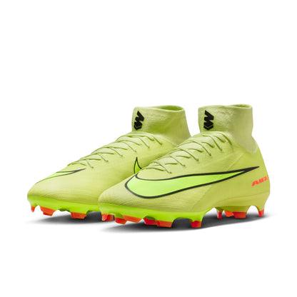 Nike Zoom Superfly 10 Pro FG Firm Ground Soccer Cleats - LimeLight/ Volt Hyper Crimson