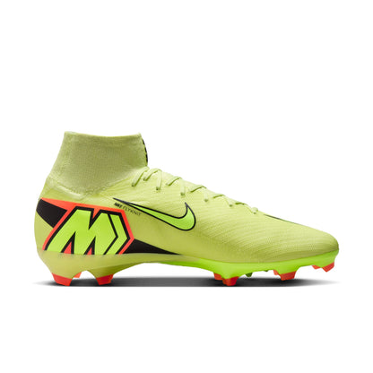 Nike Zoom Superfly 10 Pro FG Firm Ground Soccer Cleats - LimeLight/ Volt Hyper Crimson