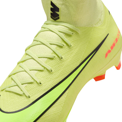 Nike Zoom Superfly 10 Pro FG Firm Ground Soccer Cleats - LimeLight/ Volt Hyper Crimson