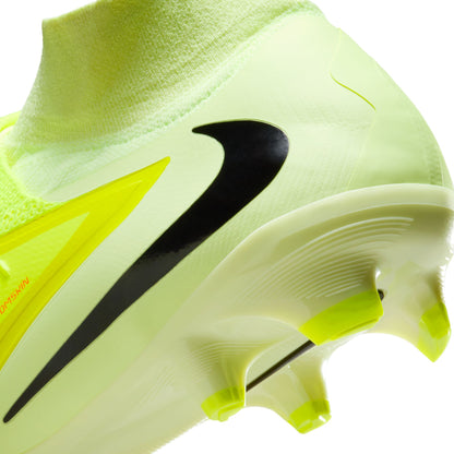 Nike Phantom 6 High Pro FG Firm Ground Soccer Cleat- Hyper Crimson/Black- Limelight