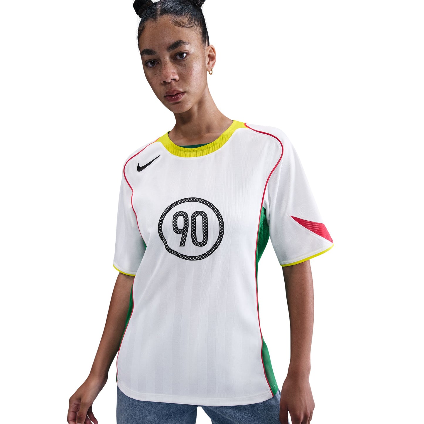 Nike Total 90- White/ OptiYellow/ Light Crimson/ Black