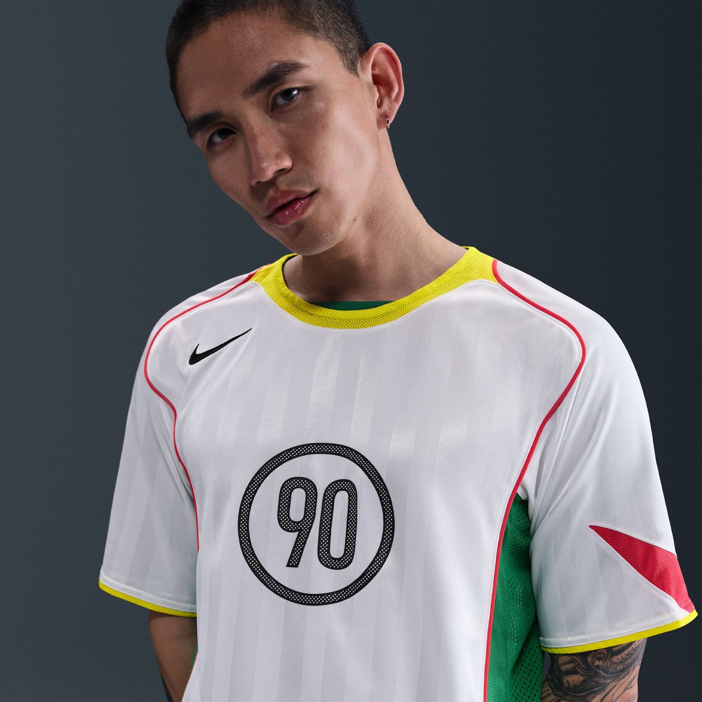 Nike Total 90- White/ OptiYellow/ Light Crimson/ Black