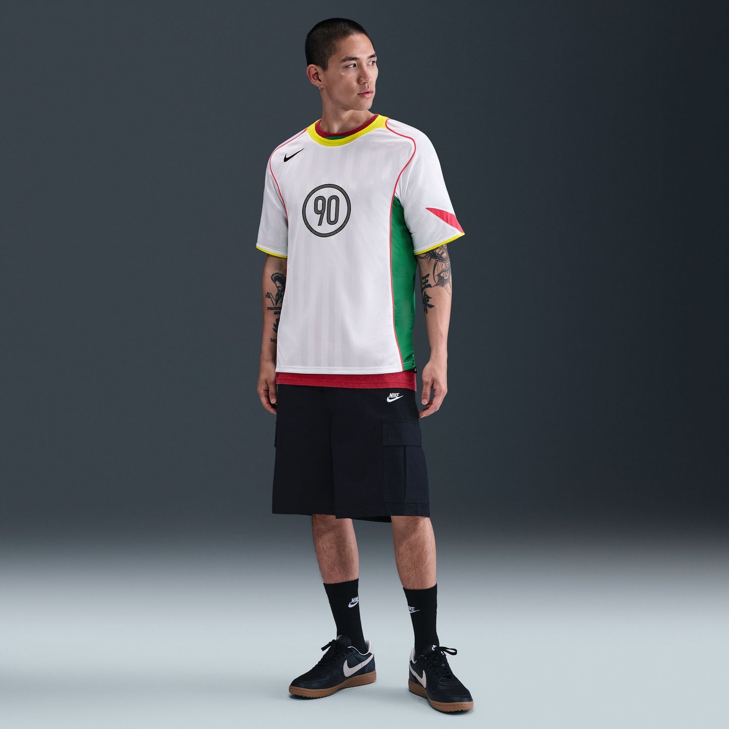 Nike Total 90- White/ OptiYellow/ Light Crimson/ Black