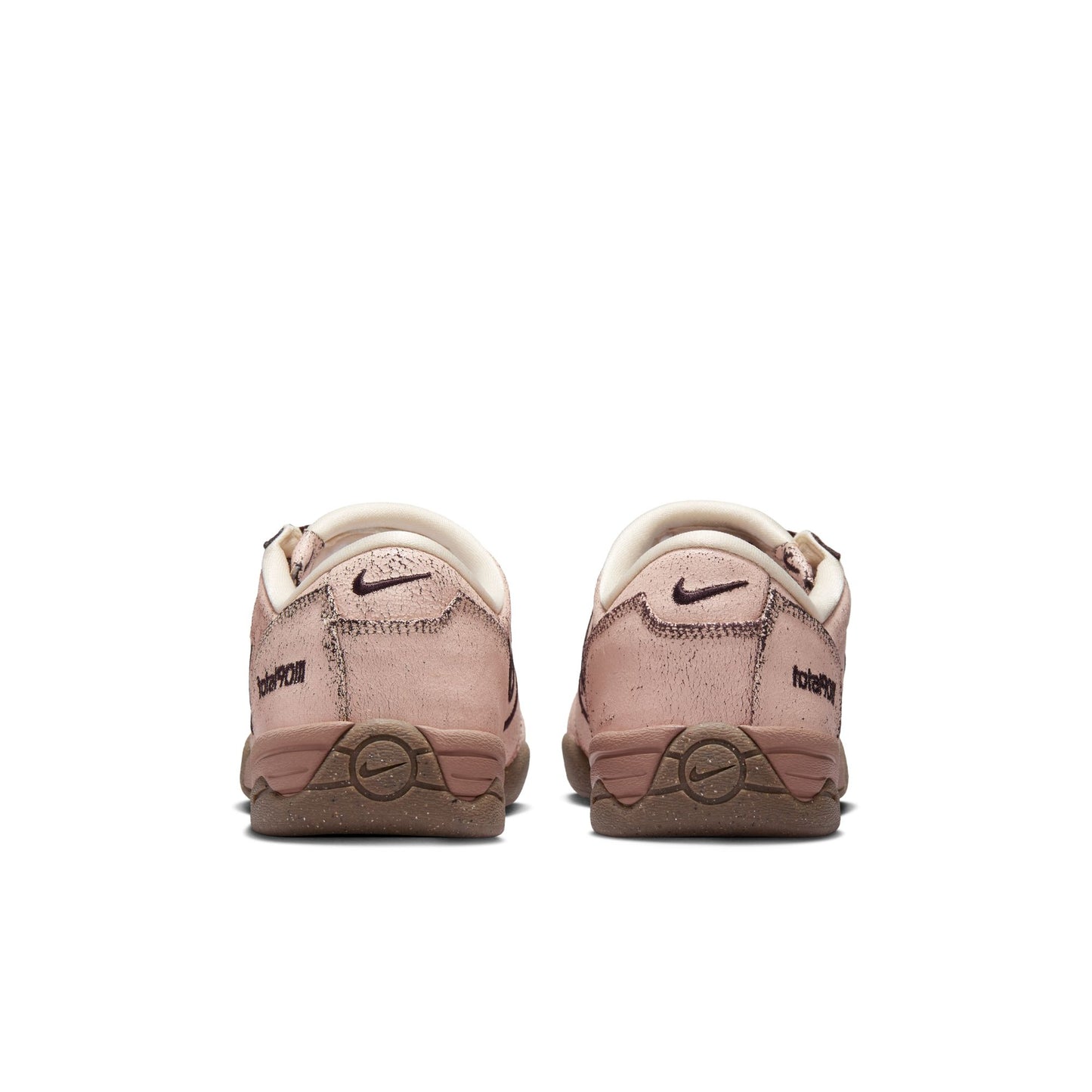 Nike T90 Premium Indoor Soccer Shoe- Pearl White/ Shadow Brown/ Pearl White