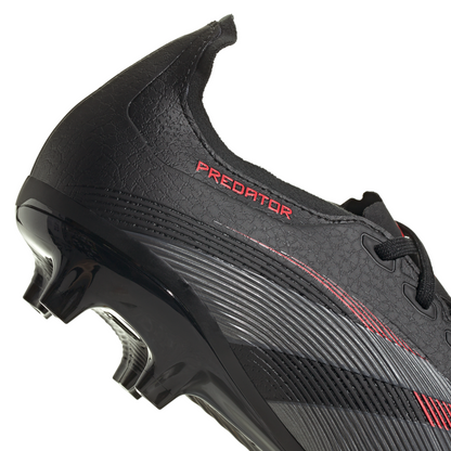 adidas Predator League FG/MG Soccer Cleat - core black/grey four/lucid red