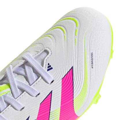 adidas Junior Predator League FG/MG Firm Ground Soccer Cleats - FTWhite/ LucPink/ Luclem