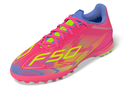 adidas F50 League TF Turf Shoes - LucPink/ Blufus/ Luclem