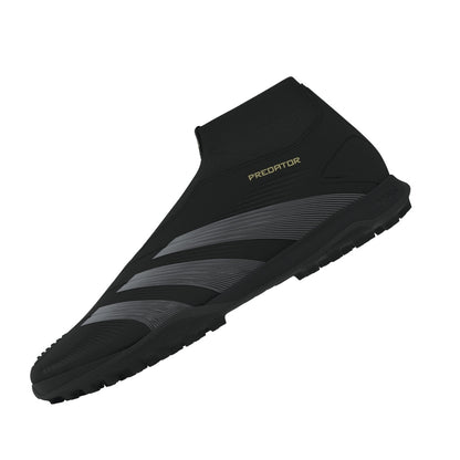 adidas Predator League LL TF Turf Soccer Shoes - CBlack/Carbon/Gold