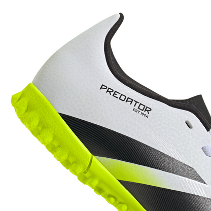 adidas Predator Club TF Turf Junior- Ftwr White/ Core Black/Lucid Lemon