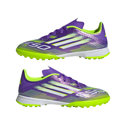 adidas Junior F50 League TF Turf - Purrus/ FTWhite/ Luclem