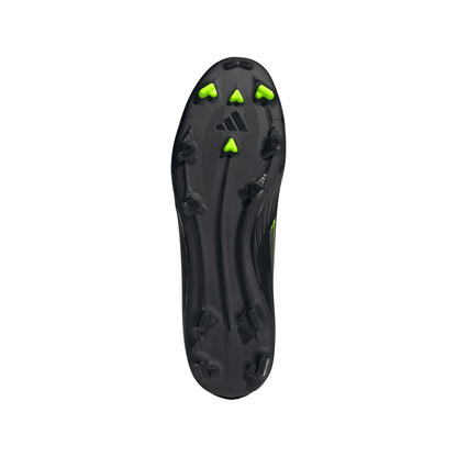 adidas F50 League FG Firm Ground Cleats - Core Black/Carbon/Lucid Lemon