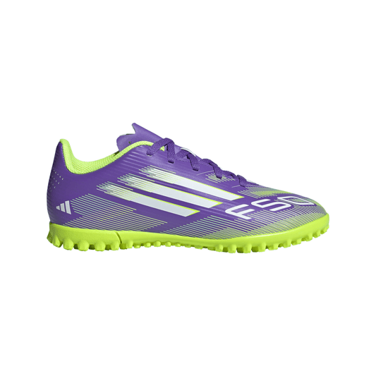 adidas F50 Club TF Turf Junior- Purrus/ FTWhite/Lucid Lemon