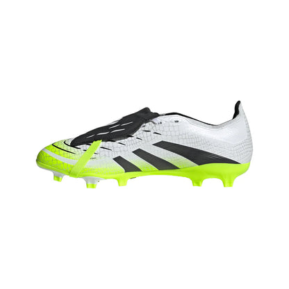 adidas Predator League FT FG Firm Ground Soccer Shoes - Ftwr White/ Core Black/ Lucid Lemon