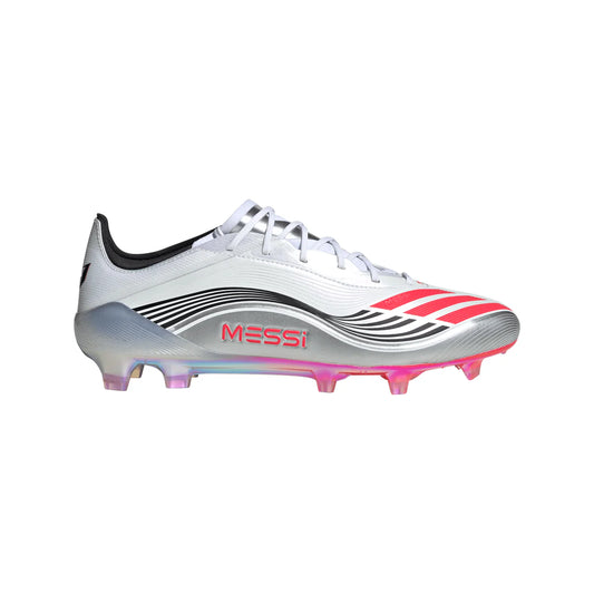 adidas F50 Elite Messi FG Firm Ground Soccer Cleats - FtwWht/Lucred/Silvmt