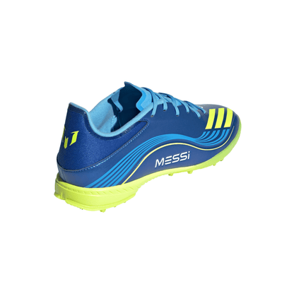 adidas F50 Messi League TF Turf Soccer Shoes - Team Royal Blue/Solar Yellow/Semi Blue Burst