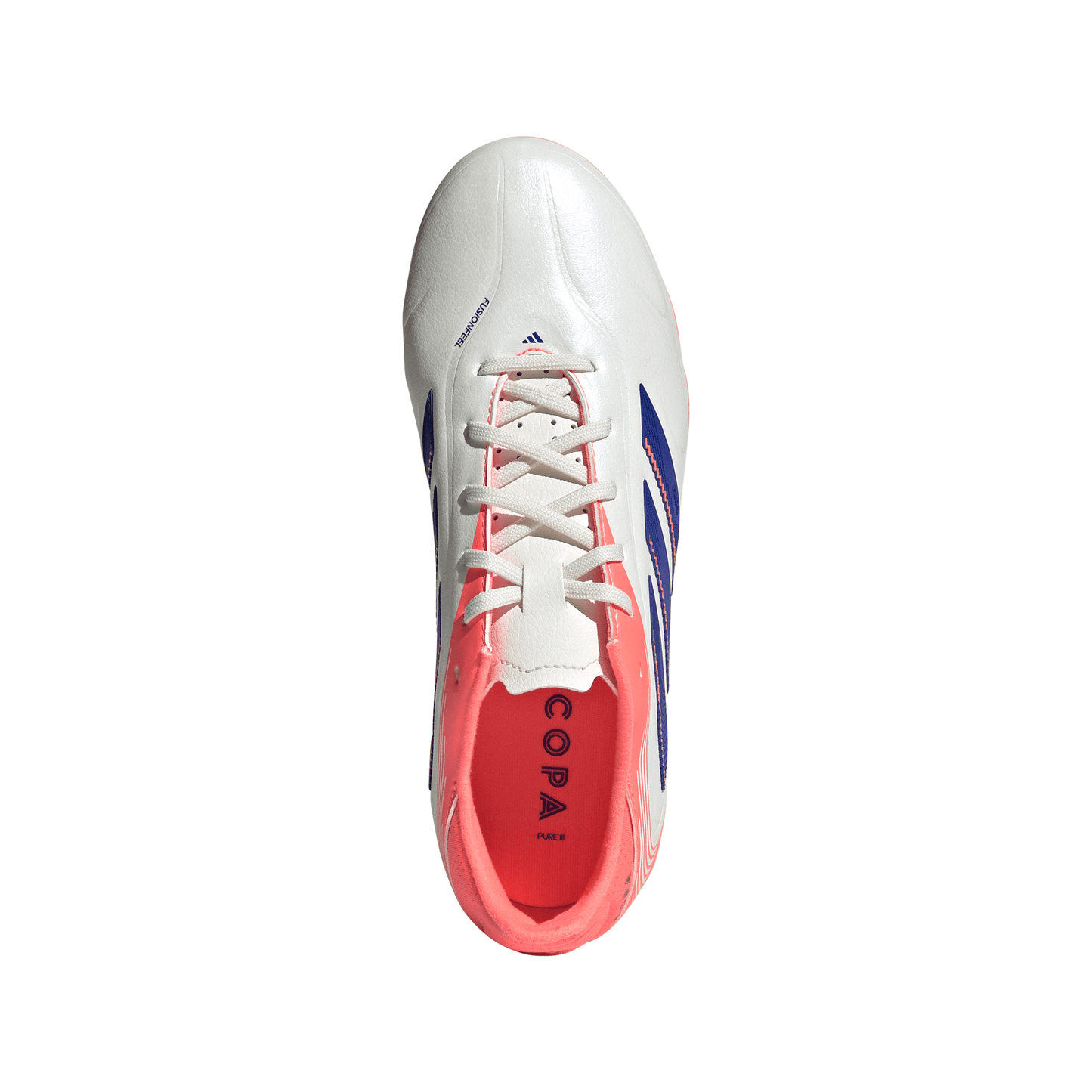 adidas Junior Copa Pure lll League FG Firm Ground Cleats - OWhite /Lublu /SigCor