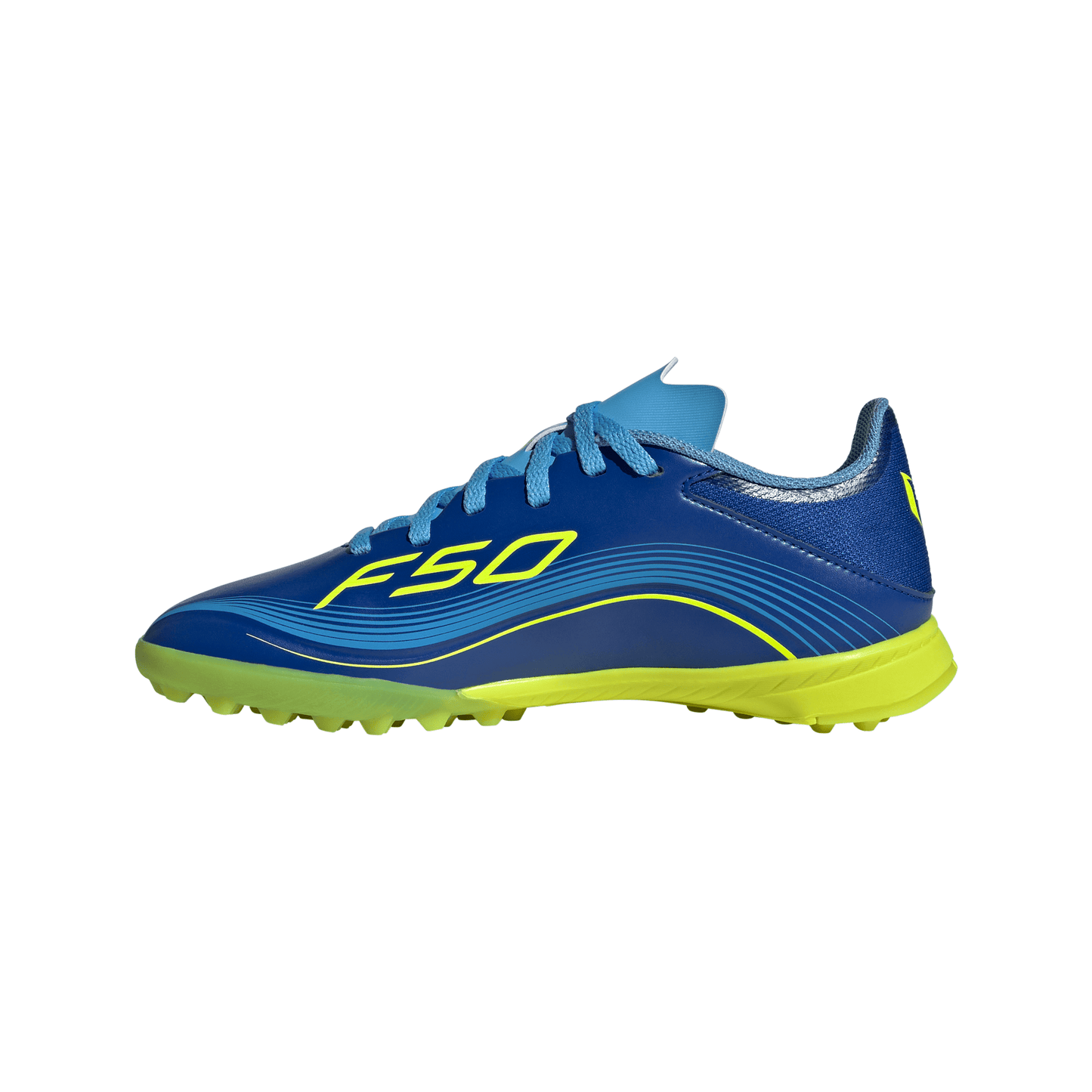adidas F50 League MESSI TF Turf Junior- Team Royal Blue/ Solar Yellow/ Semi Blue Burst
