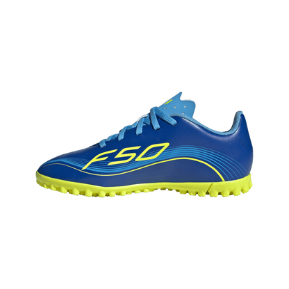 adidas F50 Club MESSI TF Turf Junior- Team Royal Blue/ Solar Yellow/ Semi Blue Burst