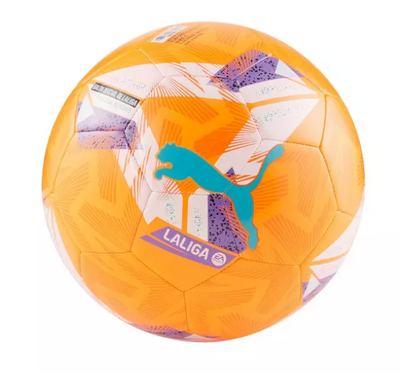 Puma Orbita La Liga 1 Match Mini Ball MS- Fluo Orange/ Multicolor