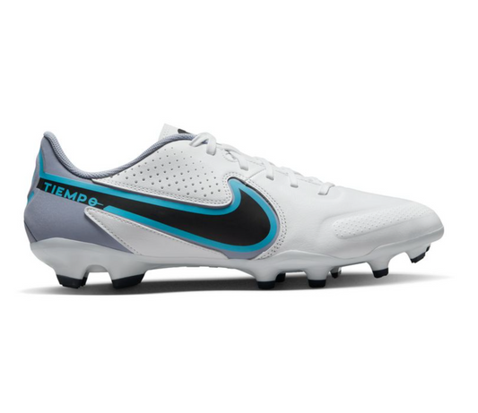Nike Tiempo Legend 9 Pro FG Firm Ground - White/Black - Baltic Blue